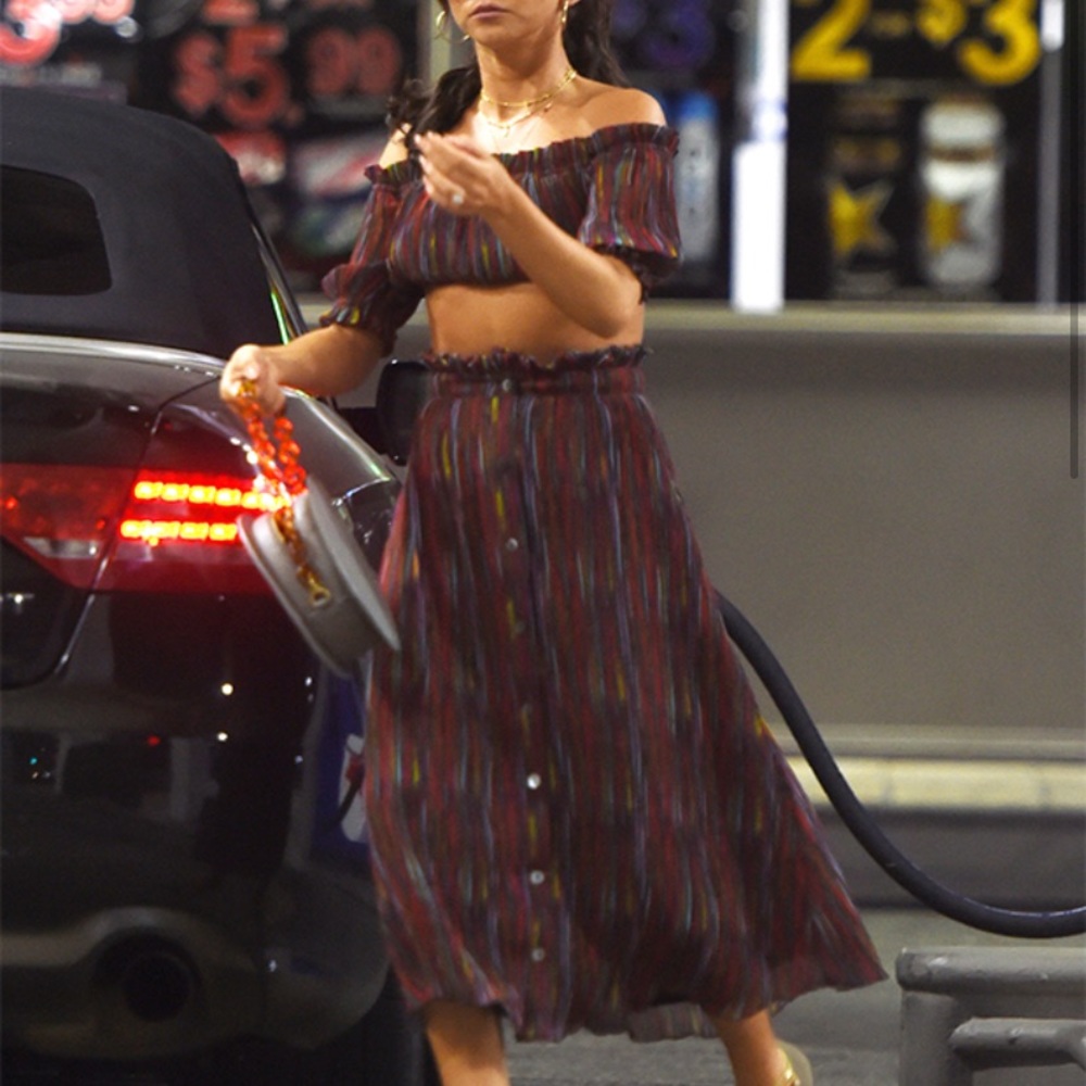 House of Harlow x Revolve crop top & midi skirt